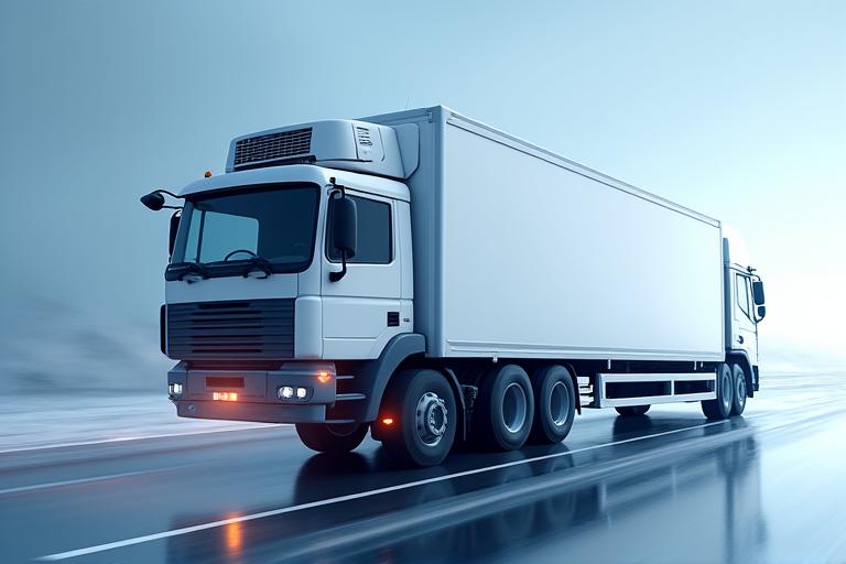 Véhicule de transport réfrigéré alimentaire et pharmaceutique avec suivi IoT